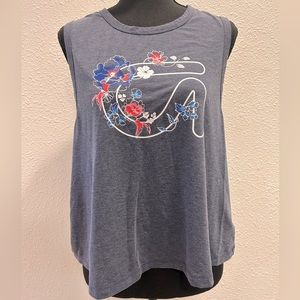 Gap Fit Breathe Cropped muscle Tank top Size M